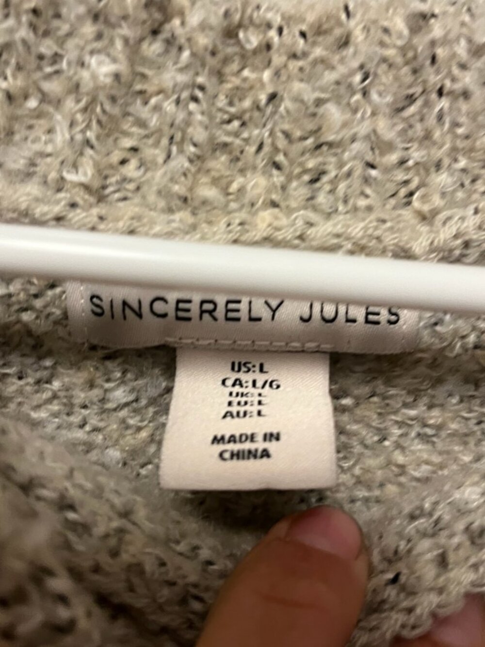 Sincerely Jules Fair Isle Sweater Sz L - Picture 5 of 7
